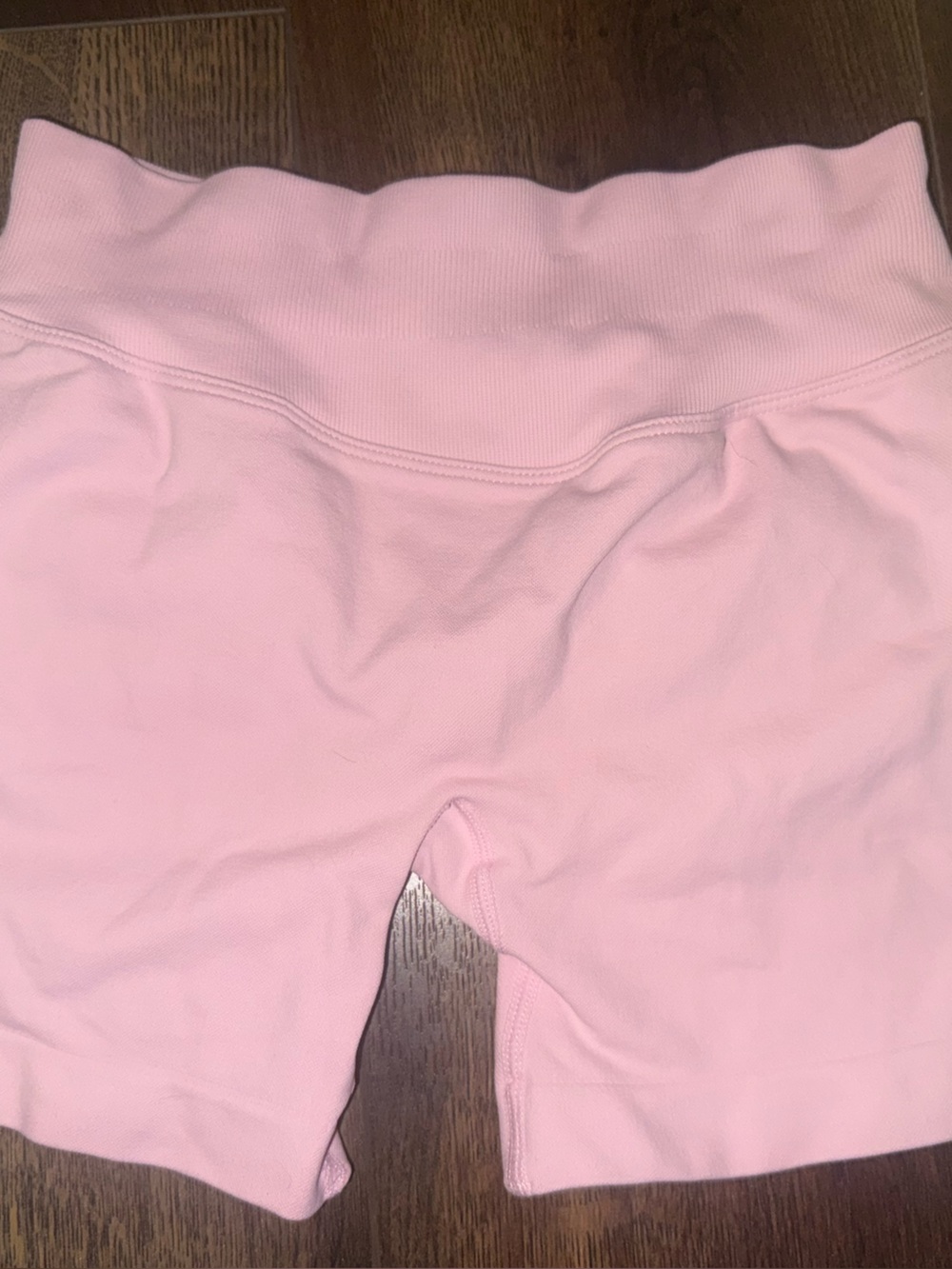 Women's High-Waist Pink Stretch Booty Lifting Bike Shorts